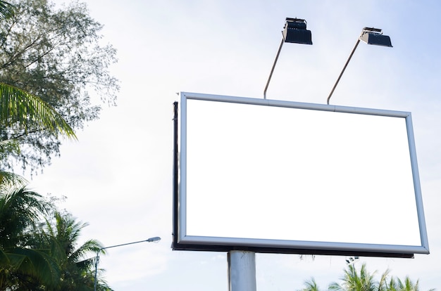 metal billboard on local road 