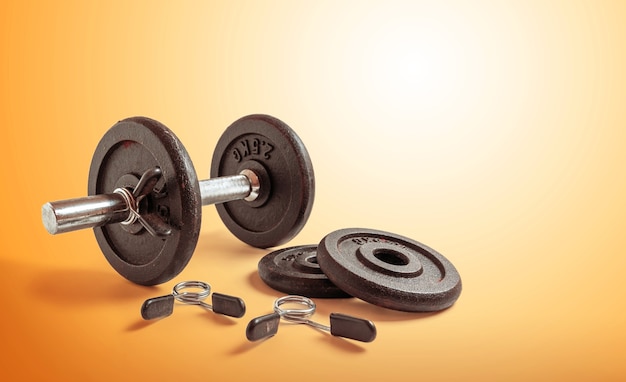 Metal dumbbell set