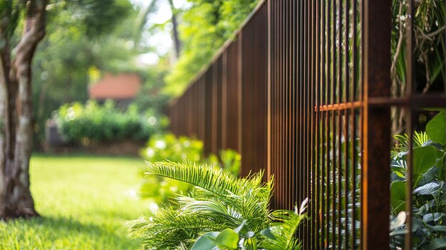 Photo metal fence