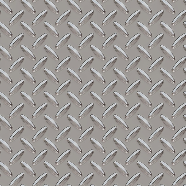 Metal flooring seamless pattern Steel diamond plate industry iron floor texture background