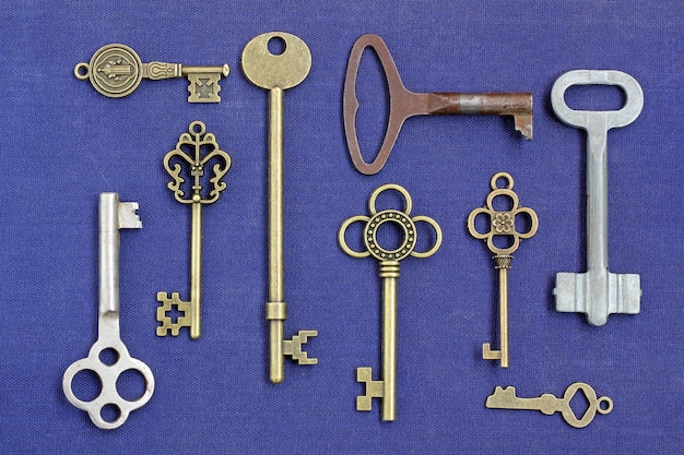 Metal keys from different locks 