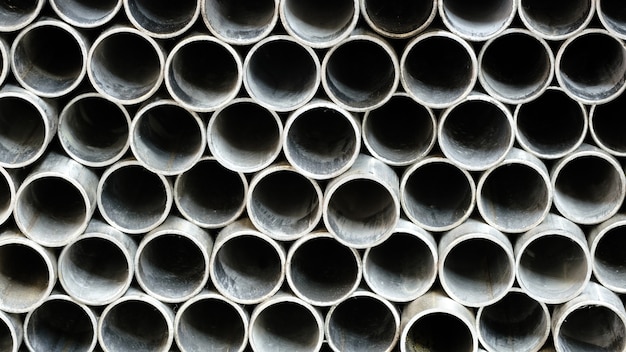 Metal of many  tubes  industrial background