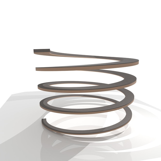 a metal object with a spiral on it is shown