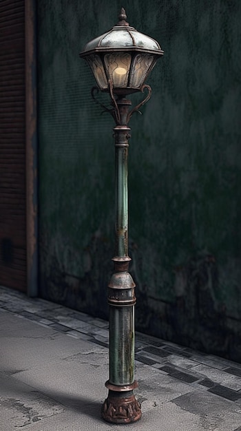 Metal Post Nostalgic Street Lamp