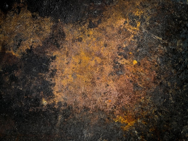 Metal rust on dirty old steel plate texture