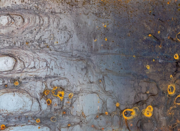 metal sheet with traces of rust