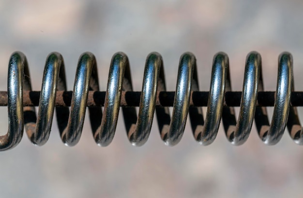 Metal spring macro ideal for background or texture