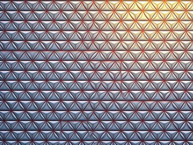 Photo a metal surface with a diamond pattern.