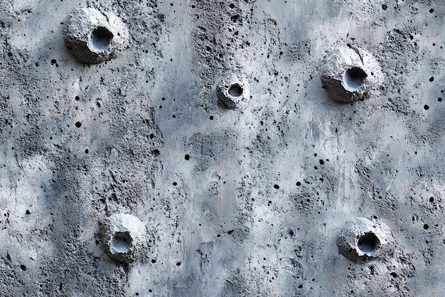 Photo a metal surface with holes like circles and holes