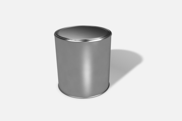 Metal tin can for holding paint polish