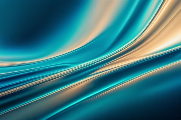 Metallic blue colors blend and sway in an abstract fluid background