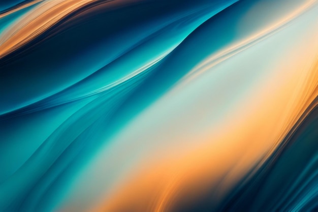 Metallic blue colors blend and sway in an abstract fluid background