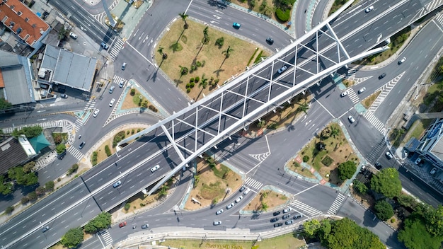 Metallic Bridge Reinaldo de Oliveira Viaduct in the city of Osasco Sao Paulo Brazil