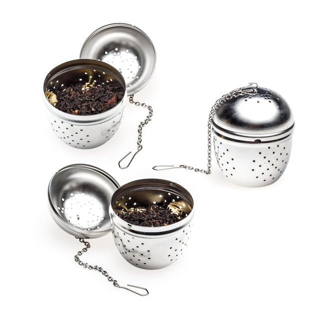 Metallic tea strainer infuser