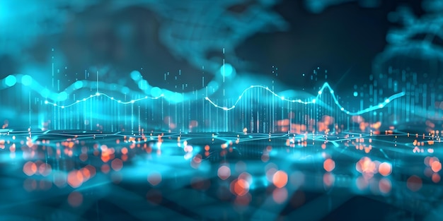 Metaphorical representation of global data analysis through visual elements and symbols Concept Global Data Analysis Visual Elements Symbolic Representation