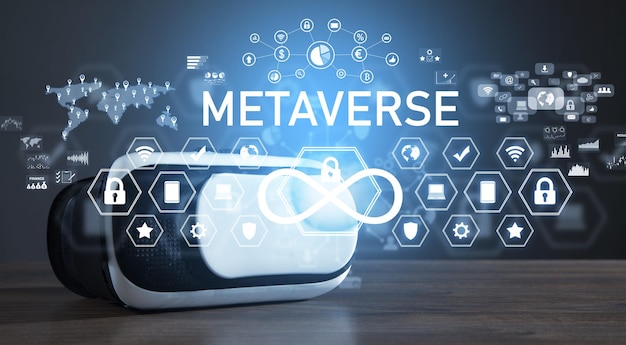 Metaverse concept Digital virtual reality world technology