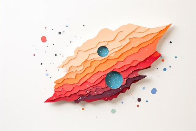 Photo meteor paper art creativity