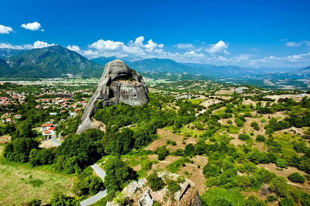 Meteora Rock Formations complexes of monasteries in Greece