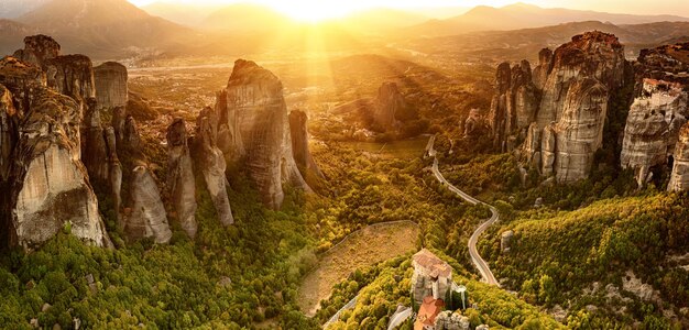 Meteora rocks Greece