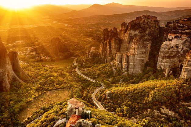 Meteora rocks Greece