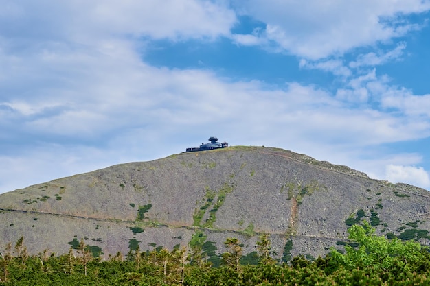 Meteorological observatory on top of Snezka Mountain