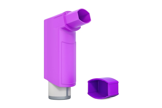 Metereddose inhaler 3D rendering