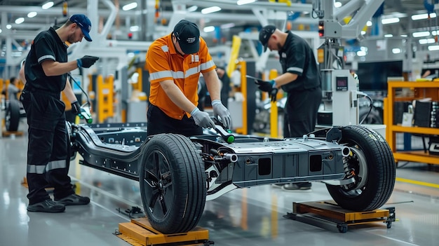 Meticulous Engineers Inspect Massive Gearboxes