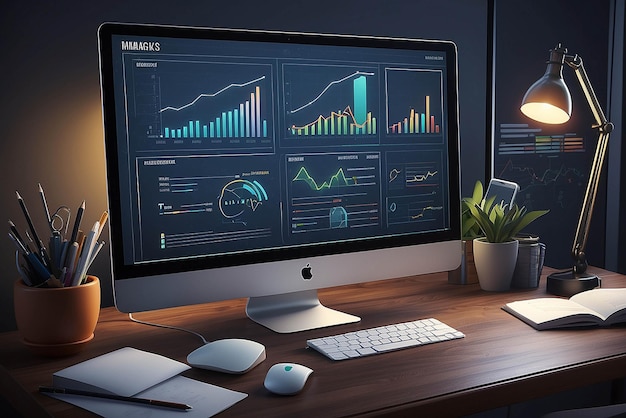 Metrics concept illustration