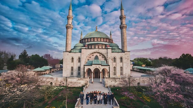 Mevlana mosque in konya turkey