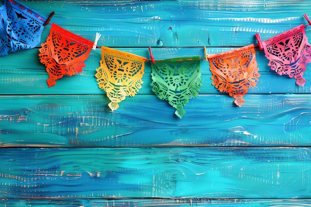 mexican bunting for national hispanic heritage month festival