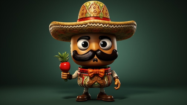 mexican character HD 8K wallpaper Stock Photographic Image