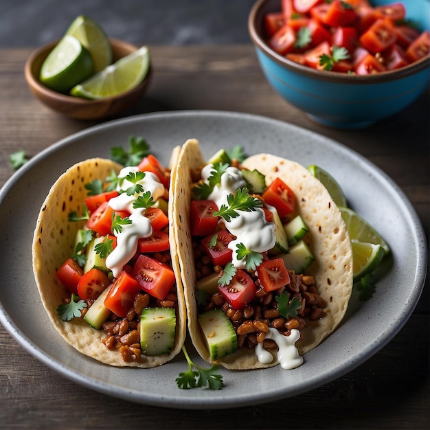 Mexican food mix with Mexican and sombrero on colorful background