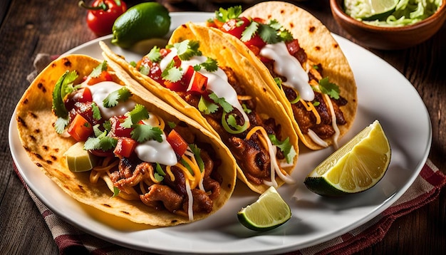 Mexican food tacos