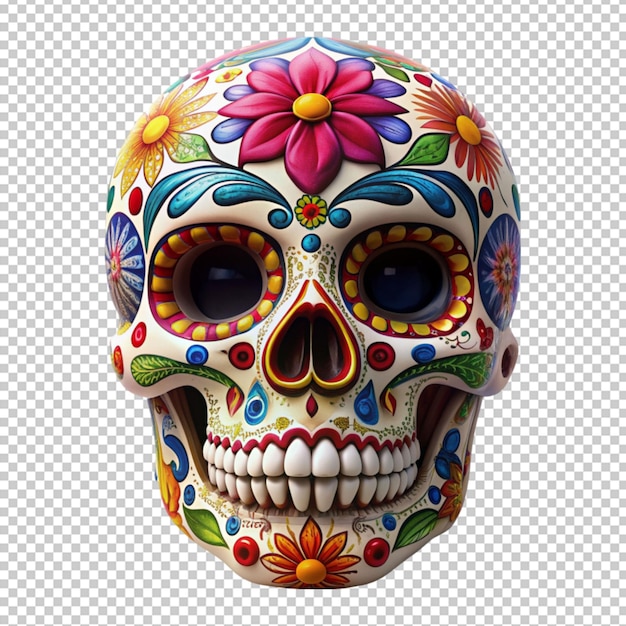 Mexican skull on it Transparent Background