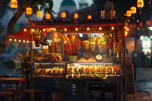 Mexican street food tacos al pastor