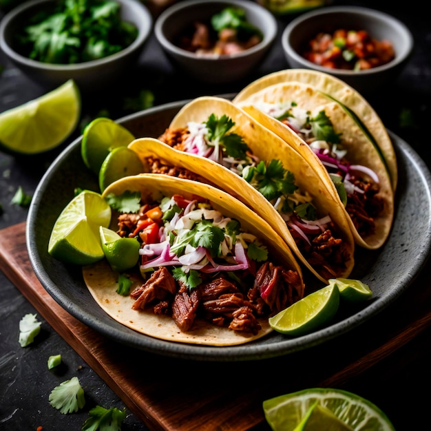 Mexican Street Tacos Capture the essence of Mexican street tacos with various meats cilantro onio