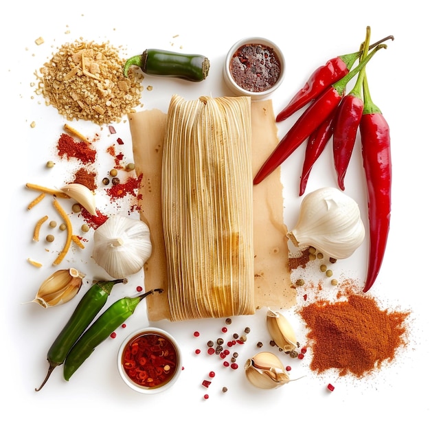 Mexican Tamales Vibrant and Delicious Traditional Dish The Heart of Mexican Cuisine in Vibrant Color