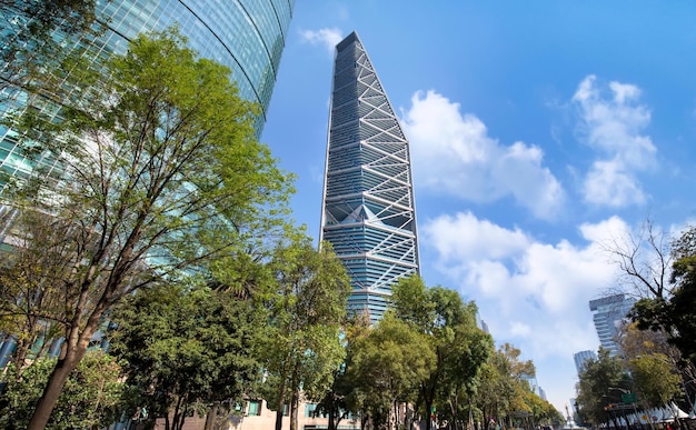 Mexico City Financial center and business district close to Paseo De Reforma