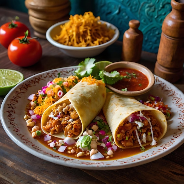 Mexico food tacos quesadillas enchiladas chiles an noyade