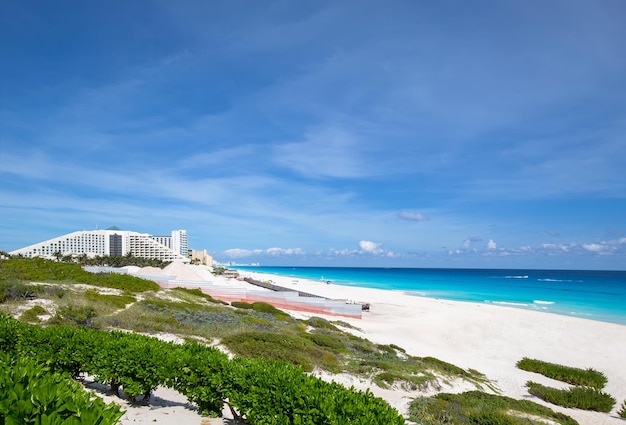 Mexico Riviera Maya in Cancun Playa Delfines Dolphin Beach nicknamed El Mirador