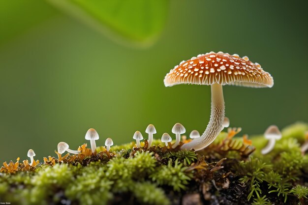 Micro Shot Enchanting Poison Mushroom CloseUp