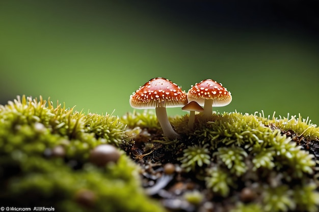 Micro Shot Enchanting Poison Mushroom CloseUp