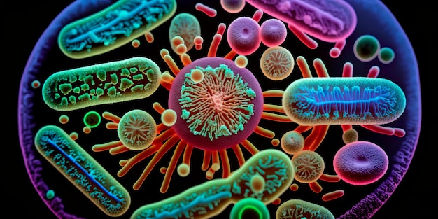 Microbes and viruses to study their structure and evolution Generative AI