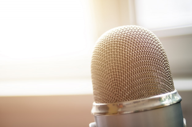 Microphone close up