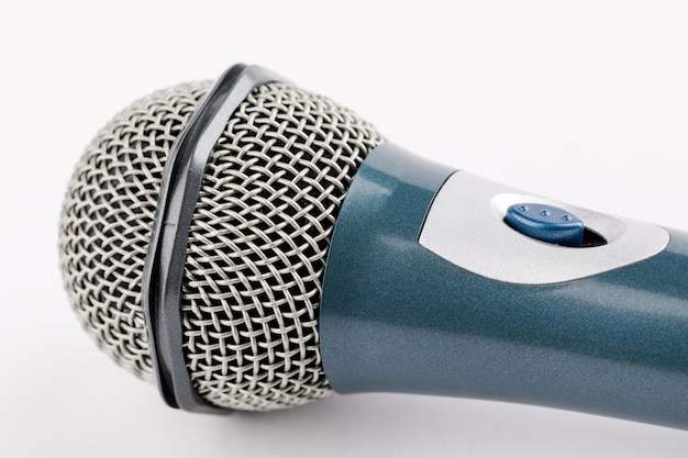 The microphone is isolated on a white background.