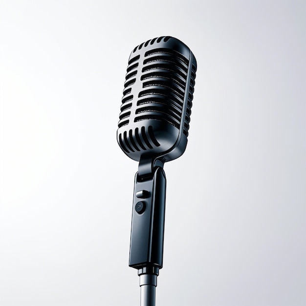 Microphone isolated on white background