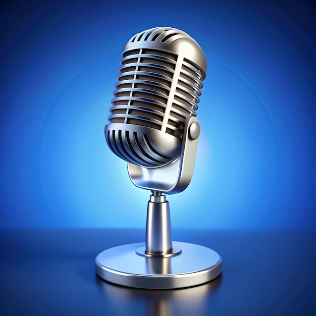 microphone mic karaoke mic studio mic professional mic 3D realistic mic illustration