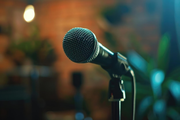 Microphone for speaking to audiences in educational and business events