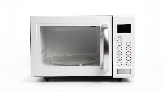 Photo microwave on white background