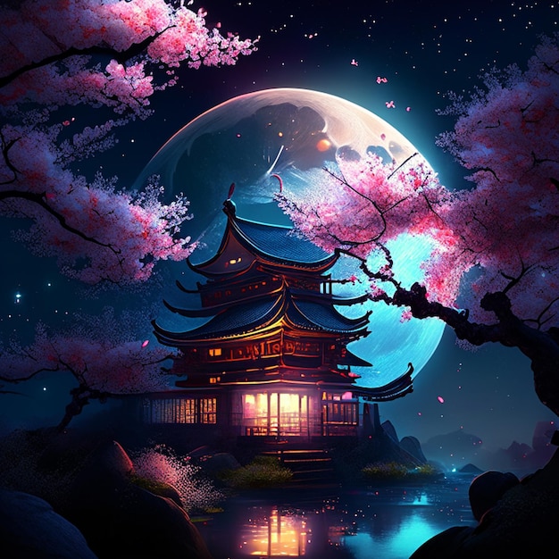 Mid autumn festival background